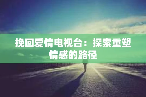 挽回爱情电视台：探索重塑情感的路径