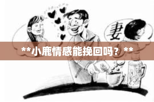 **小鹿情感能挽回吗？**