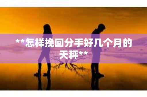 **怎样挽回分手好几个月的天秤**
