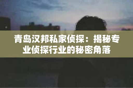 青岛汉邦私家侦探：揭秘专业侦探行业的秘密角落