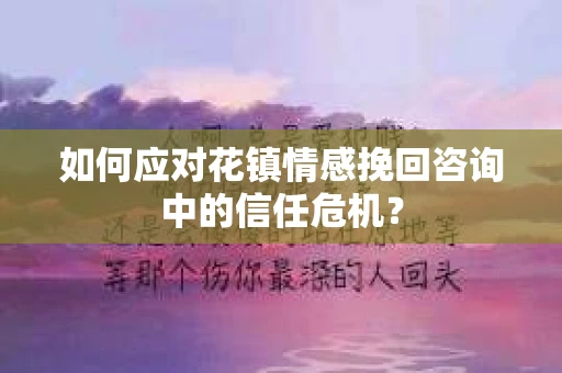 如何应对花镇情感挽回咨询中的信任危机？