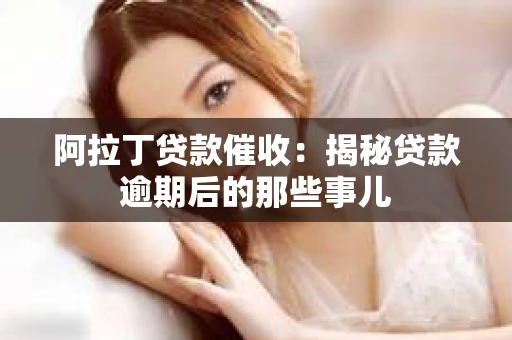 阿拉丁贷款催收：揭秘贷款逾期后的那些事儿