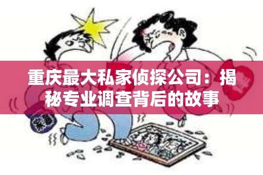 重庆最大私家侦探公司：揭秘专业调查背后的故事