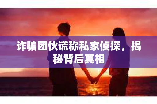诈骗团伙谎称私家侦探，揭秘背后真相