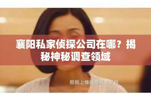 襄阳私家侦探公司在哪？揭秘神秘调查领域