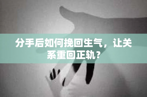 分手后如何挽回生气,让关系重回正轨? 分手后如何挽回生气,让关系重回正轨?