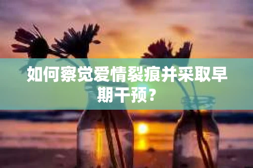 如何察觉爱情裂痕并采取早期干预? 如何察觉爱情裂痕并采取早期干预?
