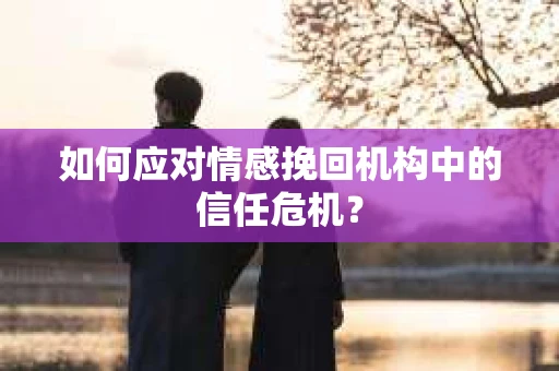 如何应对情感挽回机构中的信任危机？