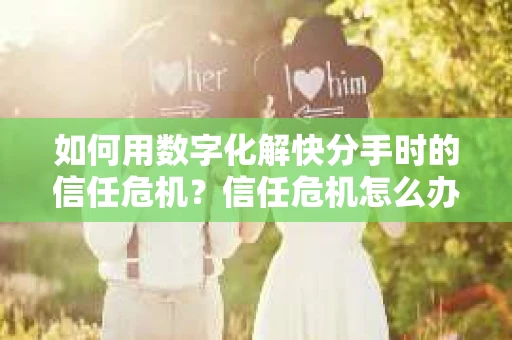 如何用数字化解快分手时的信任危机?信任危机怎么办? 如何用数字化解快分手时的信任危机?信任危机怎么办?