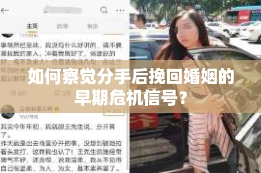 如何察觉分手后挽回婚姻的早期危机信号？