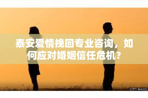 泰安爱情挽回专业咨询，如何应对婚姻信任危机？